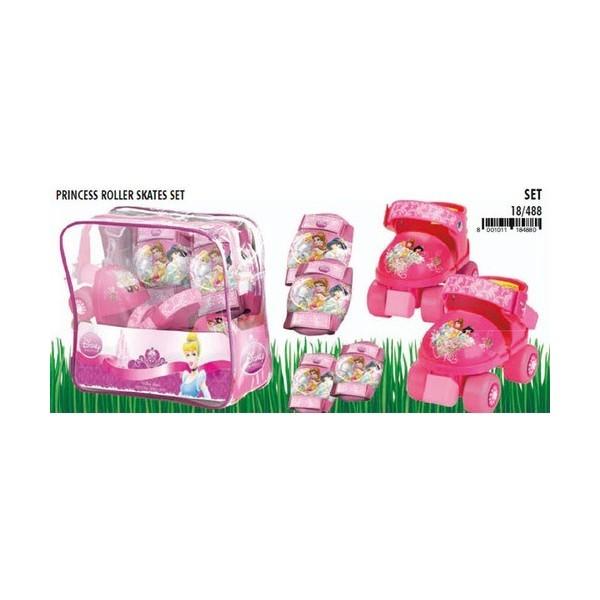 Foto Pack princesas patines + protecciones + bolsa