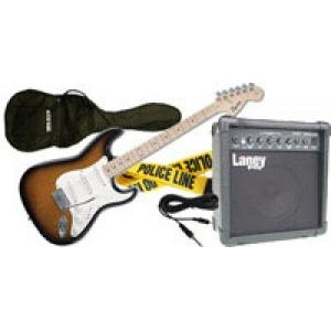Foto Pack squier guit strat(mn)+combo laney nro. 10 sunburst