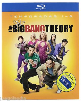 Foto Pack The Big Bang Theory Temporadas 1, 2, 3, 4 Y 5 En Español Blu Ray Nuevo