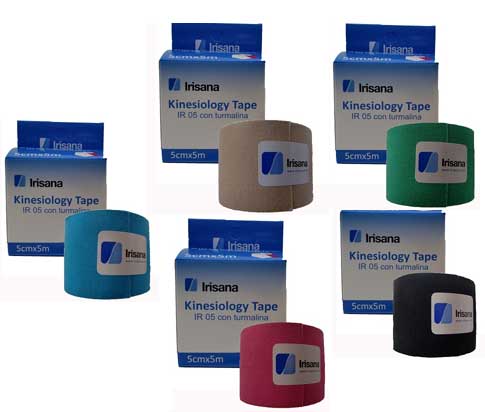 Foto Packs ahorro Kinesiology Tape Irisana con Turmalina 5cm X 5m (Packs de 6, 12, 24 o 48 unidades)