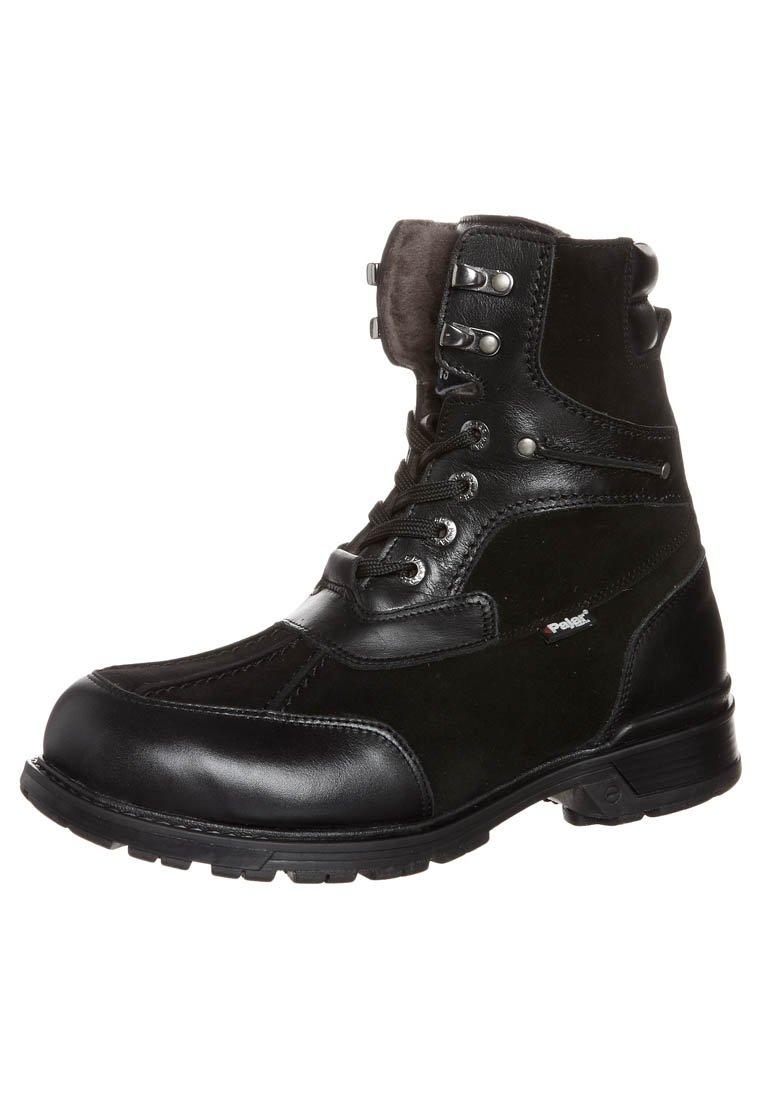 Foto Pajar Botines Con Cordones Negro 42