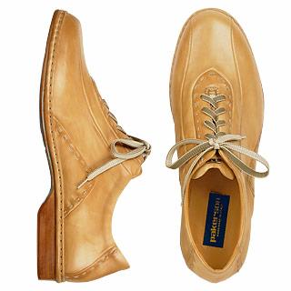 Foto Pakerson Zapatos, Zapatos Cordones color Arena Piel ternero Hechos a mano
