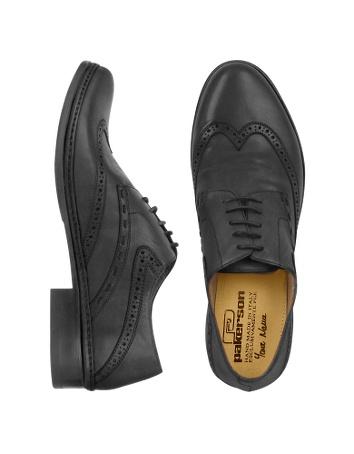 Foto Pakerson Zapatos, Zapatos estilo Oxford Hechos a Mano Piel italiana tono Negro