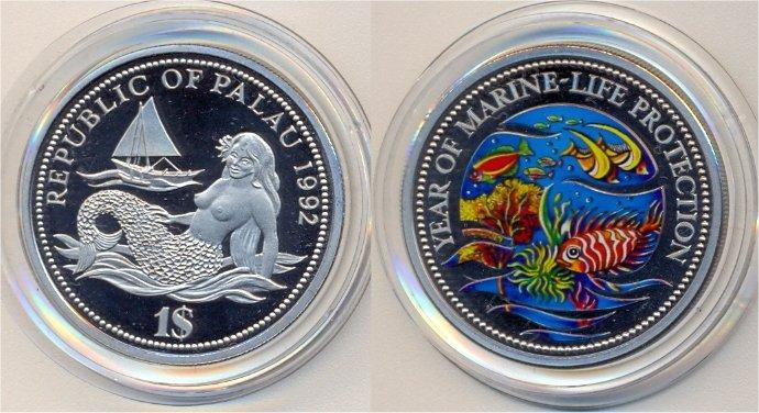 Foto Palau Inseln 1 Dollar 1992
