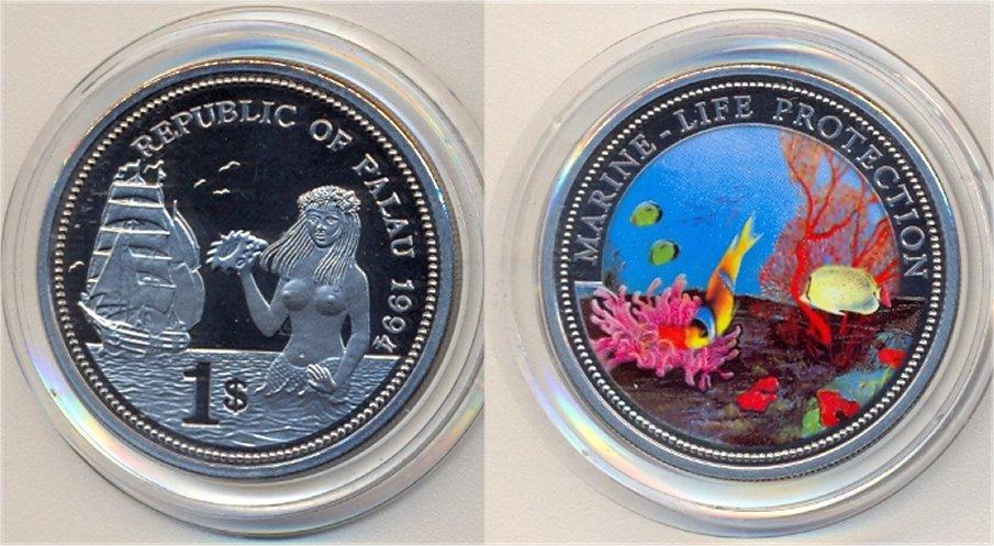Foto Palau Inseln 1 Dollar 1994