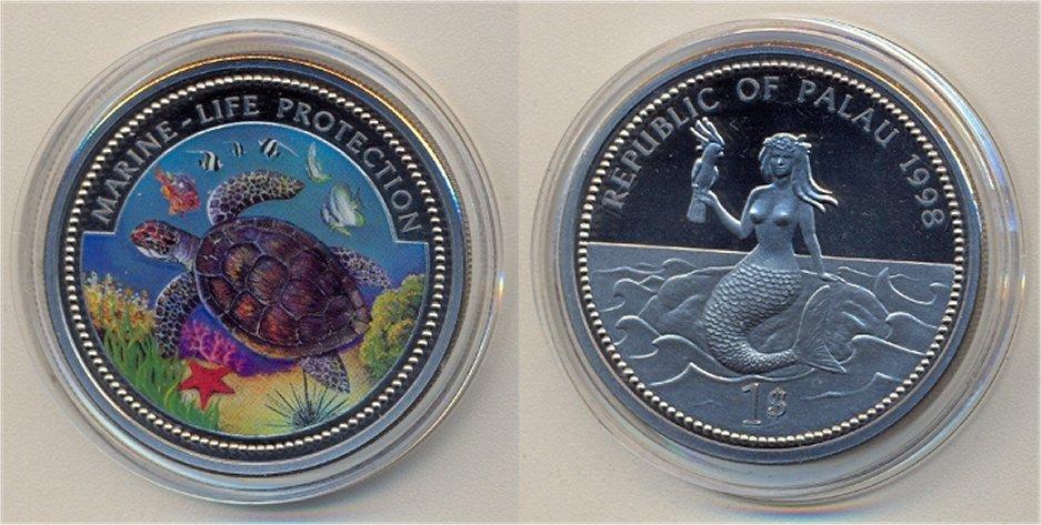 Foto Palau Inseln 1 Dollar 1998