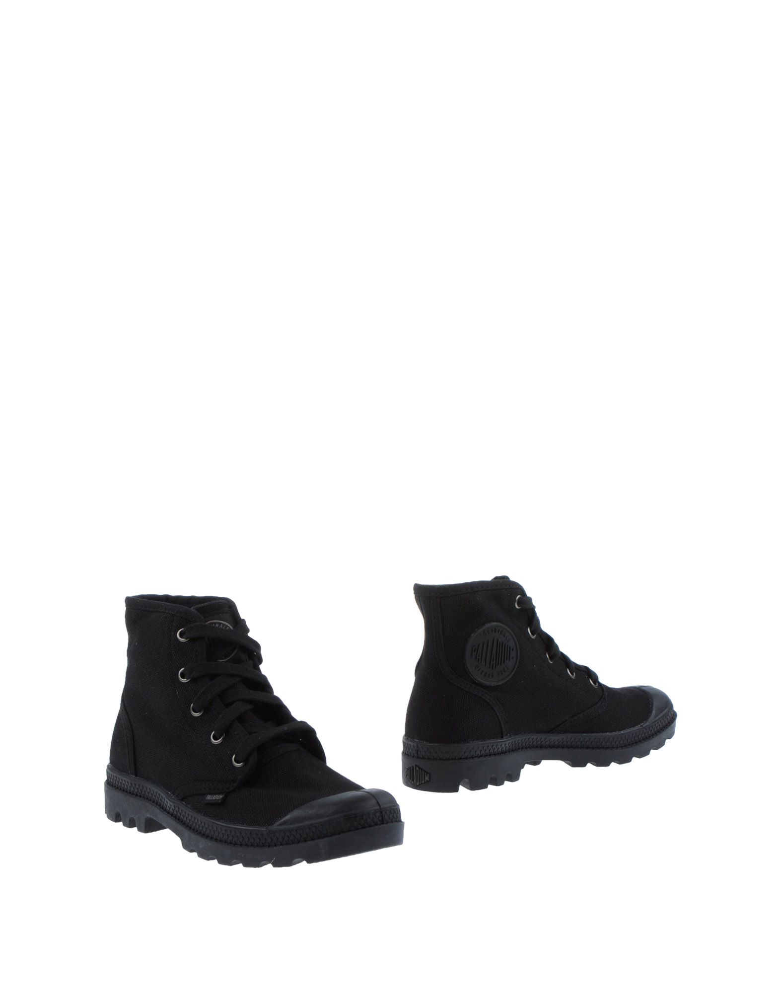 Foto Palladium Botas Con Cordones Mujer Negro