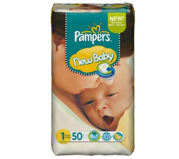 Foto Pampers pañales new baby talla 1 newborn (2-5 kg) - gigante 1 x 50 pañ