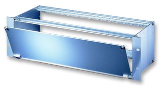 Foto panel, aluminium, hinged, 3u, 84hp; 20838-273