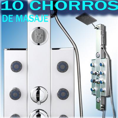 Foto Panel De Ducha Columna De Ducha Ducha Hidromasaje 10 Jets Masaje Lluvia Nuevo