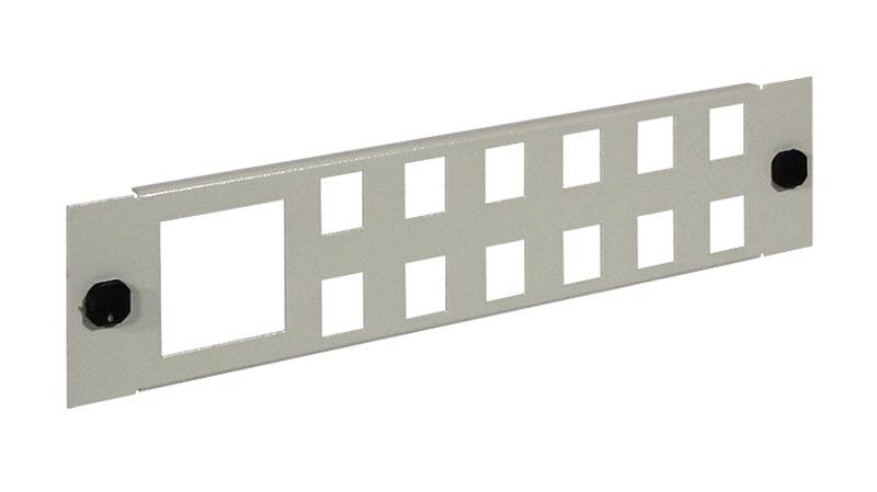 Foto Panel frontal de RK 1000 para 12 conectores RJ45 AMP
