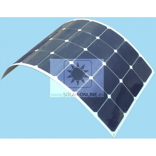 Foto Panel Solar Flexible hasta 30º de 100w Monocristalino Ideal Barcos,...