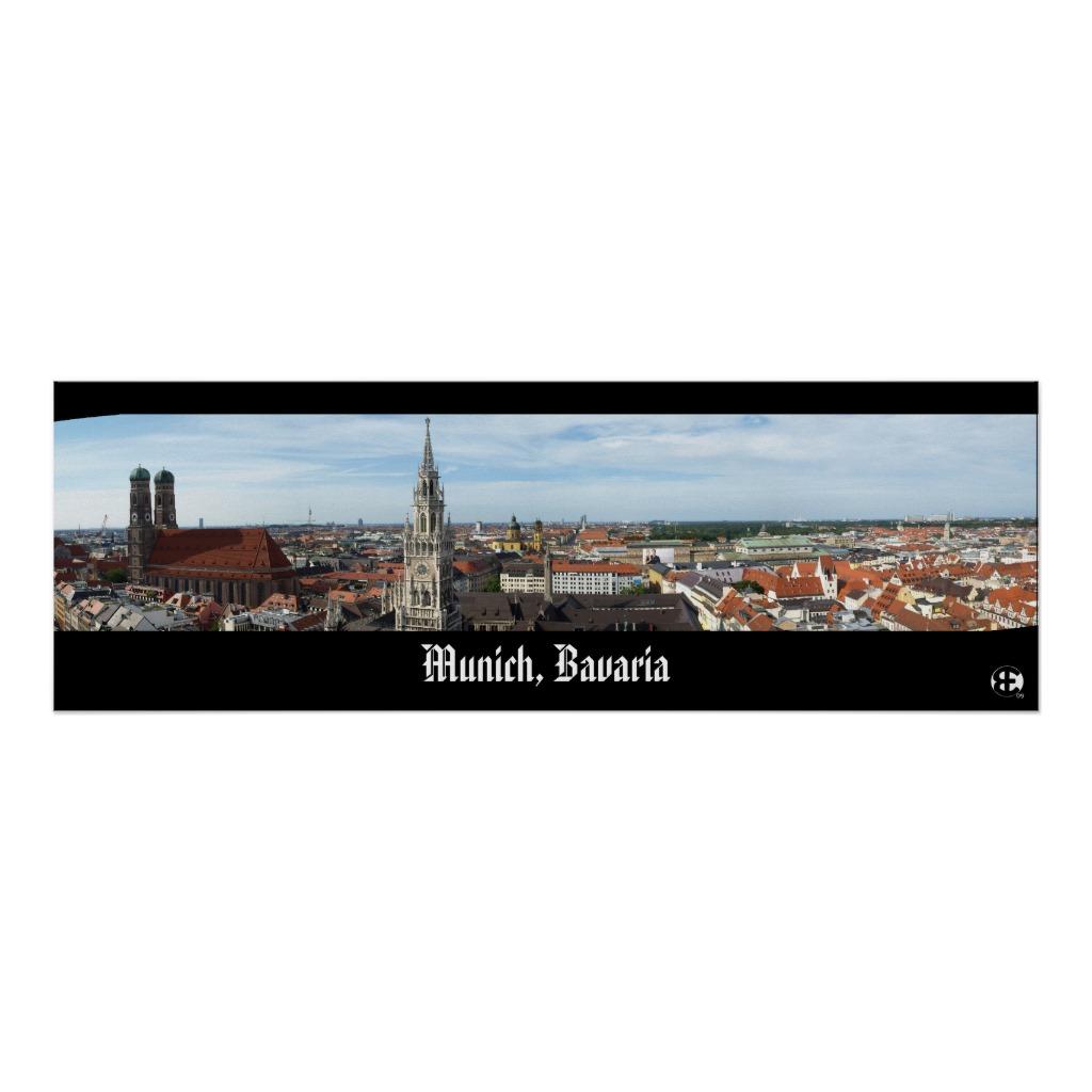 Foto Panorama de Munich, Baviera Poster