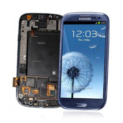 Foto Pant. tactil + lcd galaxy s3 azul