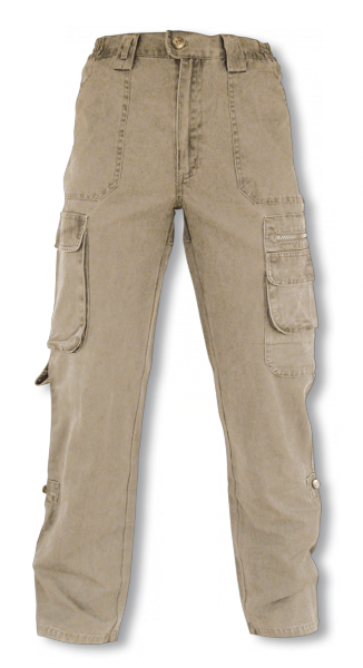 Foto Pantalón Barbaric Trecking de 100% Algodón Color Beige Tallas 36-54 30113-BE