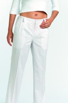 Foto pantalón blanco artel cintura con goma graduable