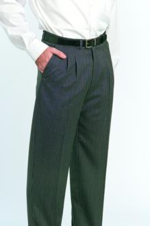 Foto pantalón de caballero artel rallado negro/gris diplomático