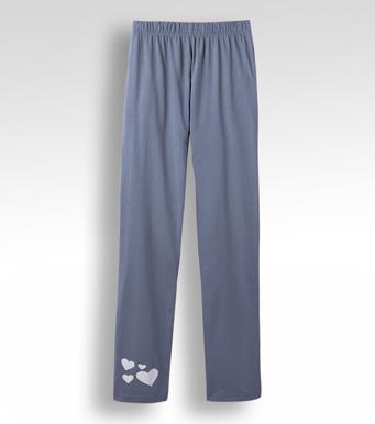 Foto Pantalón largo de pijama mujer de algodón