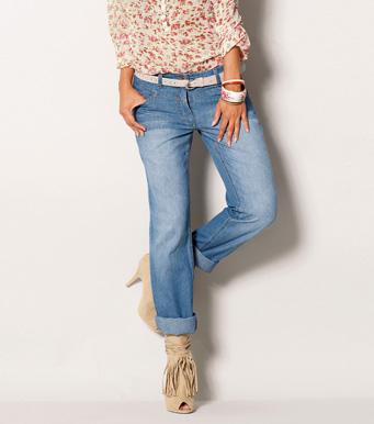 Foto Pantalón largo vaquero jeans mujer 100% algodón