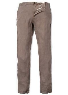 Foto Pantalón Lino Slim-Fit taupe H.E. by MANGO