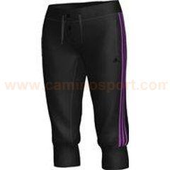 Foto pantalón pirata adidas para mujer sp 3s pes c.cap negro/ultrap (x22425)