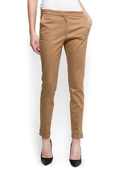 Foto Pantalón Traje camel MANGO