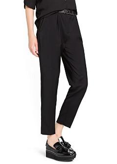 Foto Pantalón Traje Lana negro MANGO