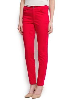Foto Pantalón Traje rojo MANGO
