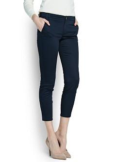 Foto Pantalón Traje Tobillero navy MANGO