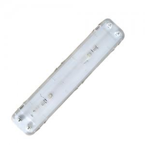 Foto Pantalla estanca para 2 tubos fluorescentes. Potencia 2 x 36W.