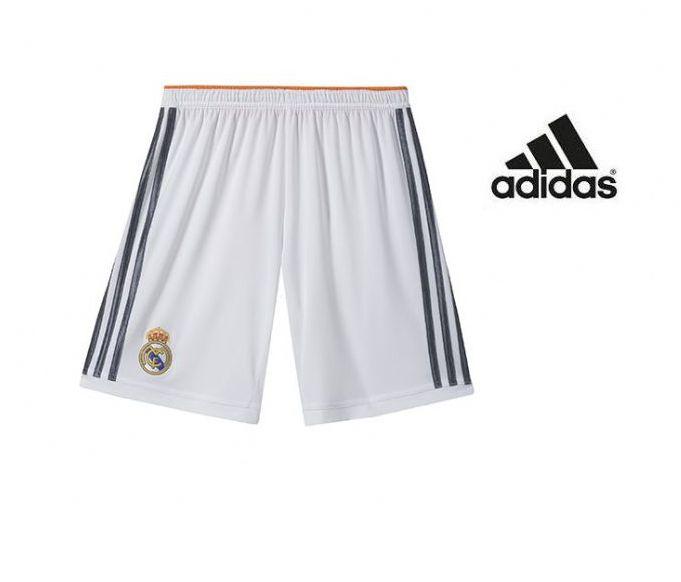 Foto Pantalon corto Adidas Real Madrid 2013-14 blanco Infantil y juvenil