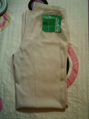 Foto Pantalon Marca Benetton.color Beis Marfil.nuevo Con Etiqueta.talla-40