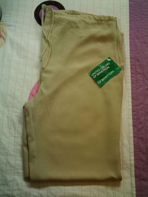 Foto Pantalon Marca Benetton.color Beis.nuevo Con Etiqueta.talla-s ( Segun Etiqueta)
