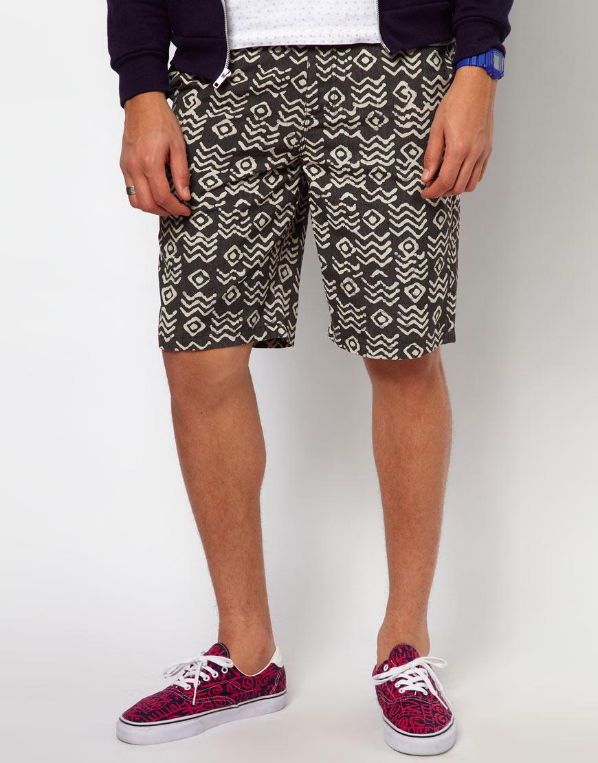 Foto Pantalones cortos chinos con estampado tribal Dewitt de Vans Negro/...