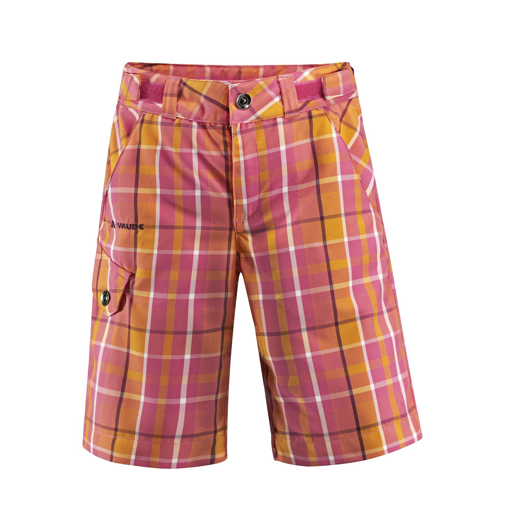 Foto Pantalones cortos Vaude Parcupine anaranjado/rosa para niño , 110-116