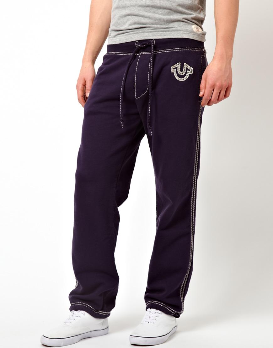 Foto Pantalones de chándal con logo Qt de True Religion Azul marino oscuro