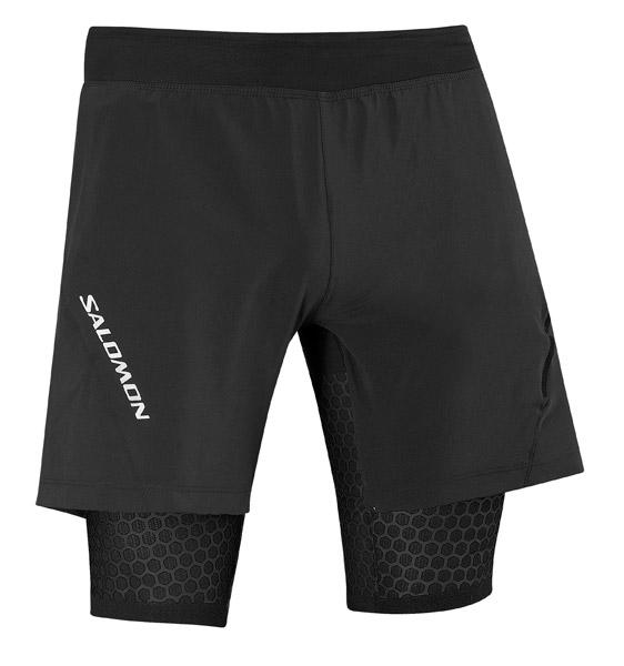 Foto Pantalones entrenamiento Salomon Exo Ii Wings Twinskin Short Black Man