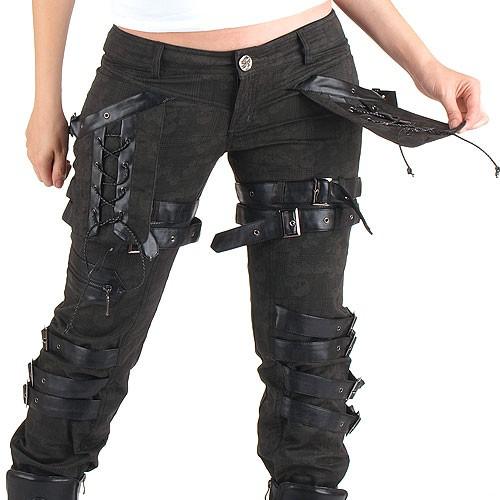 Foto Pantalones punk calaveras