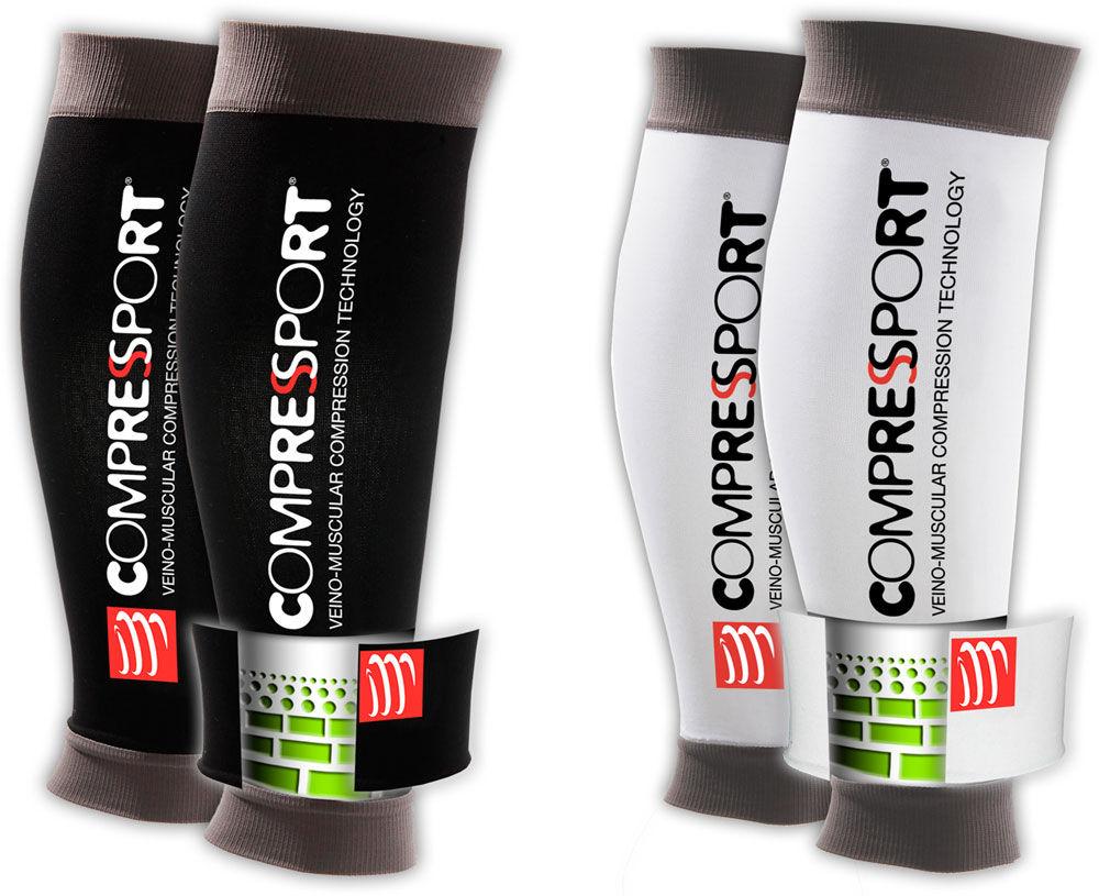 Foto Pantorrillera Compressport - US (Ultra Silicone) - T2 White