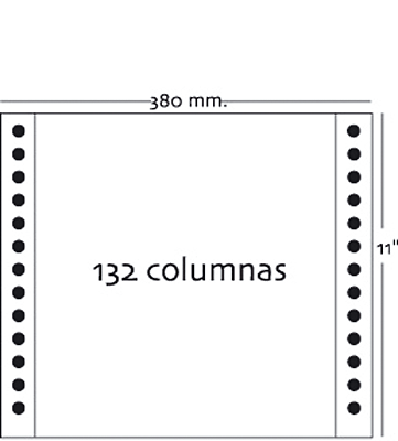Foto Papel continuo Fabrisa blanco de 70 gr. 380 x 11