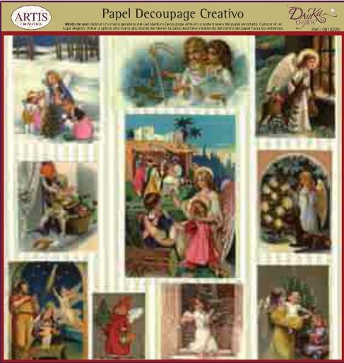 Foto Papel de Decoupage Postales Antiguas 1