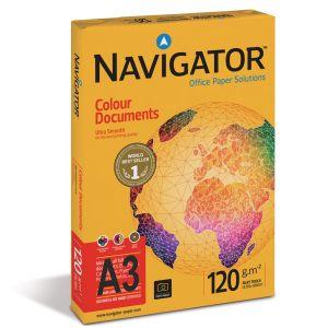 Foto Papel Din A3 120 gramos Navigator colour documents 500 hojas