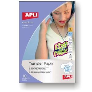 Foto Papel Transfer camisetas Apli Din A4 10h Prendas Blancas