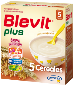 Foto Papillas Y Cereales Blevit Plus 5 Cereales 600 Gr