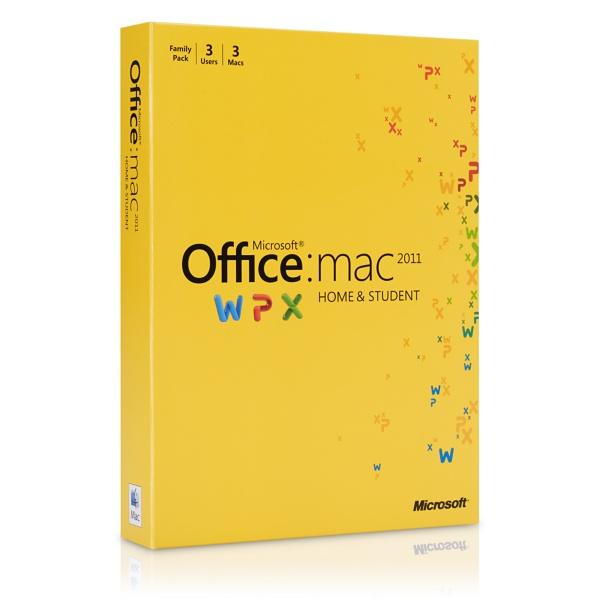 Foto Paquete familiar de Office 2011 para Mac versión Hogar y Estudiantes de Microsoft