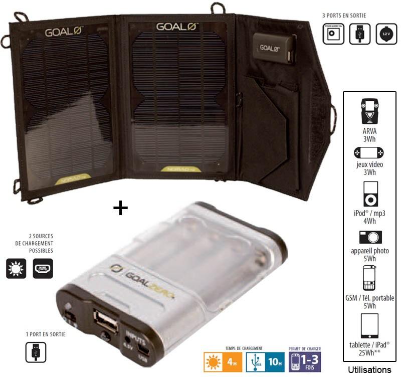 Foto paquete solar goal zero kit guide 10+ kit guía 10+