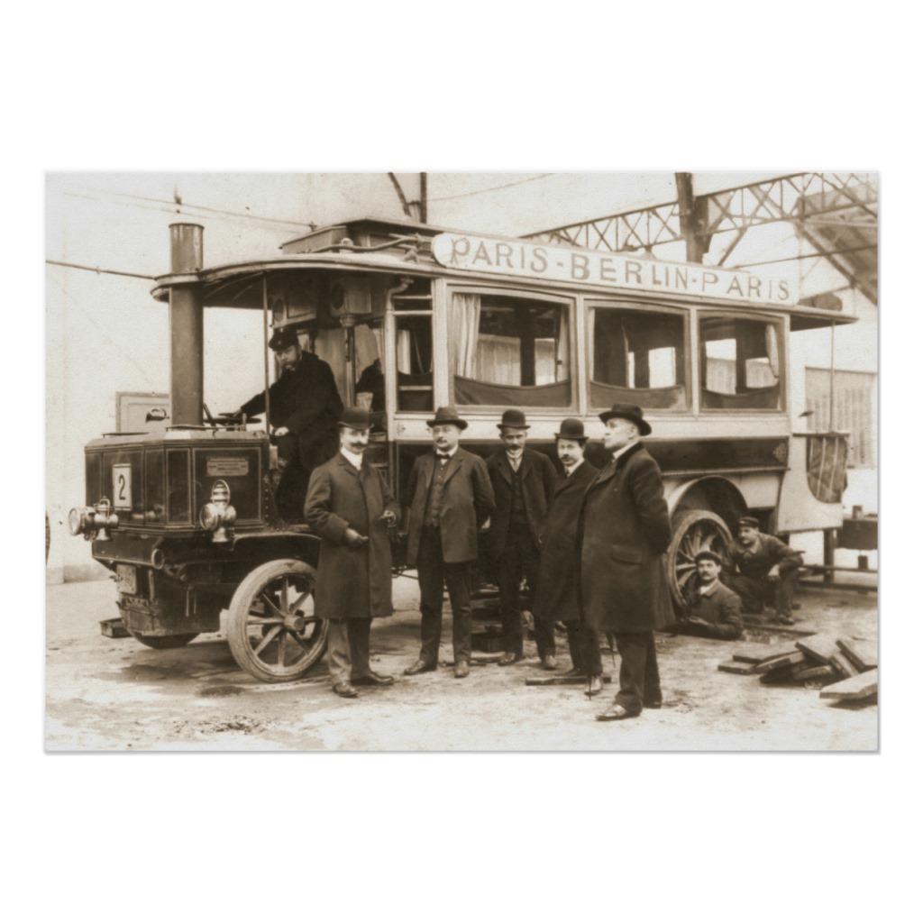 Foto París al Omnibus 1900 del vapor de Berlín Posters