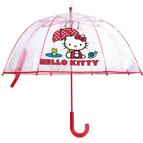 Foto Paraguas burbuja transparente de la Hello Kitty 48 cm