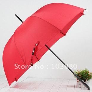 Foto paraguas de largo mango rojo entero de Apolo/paraguas/parasol de la novia