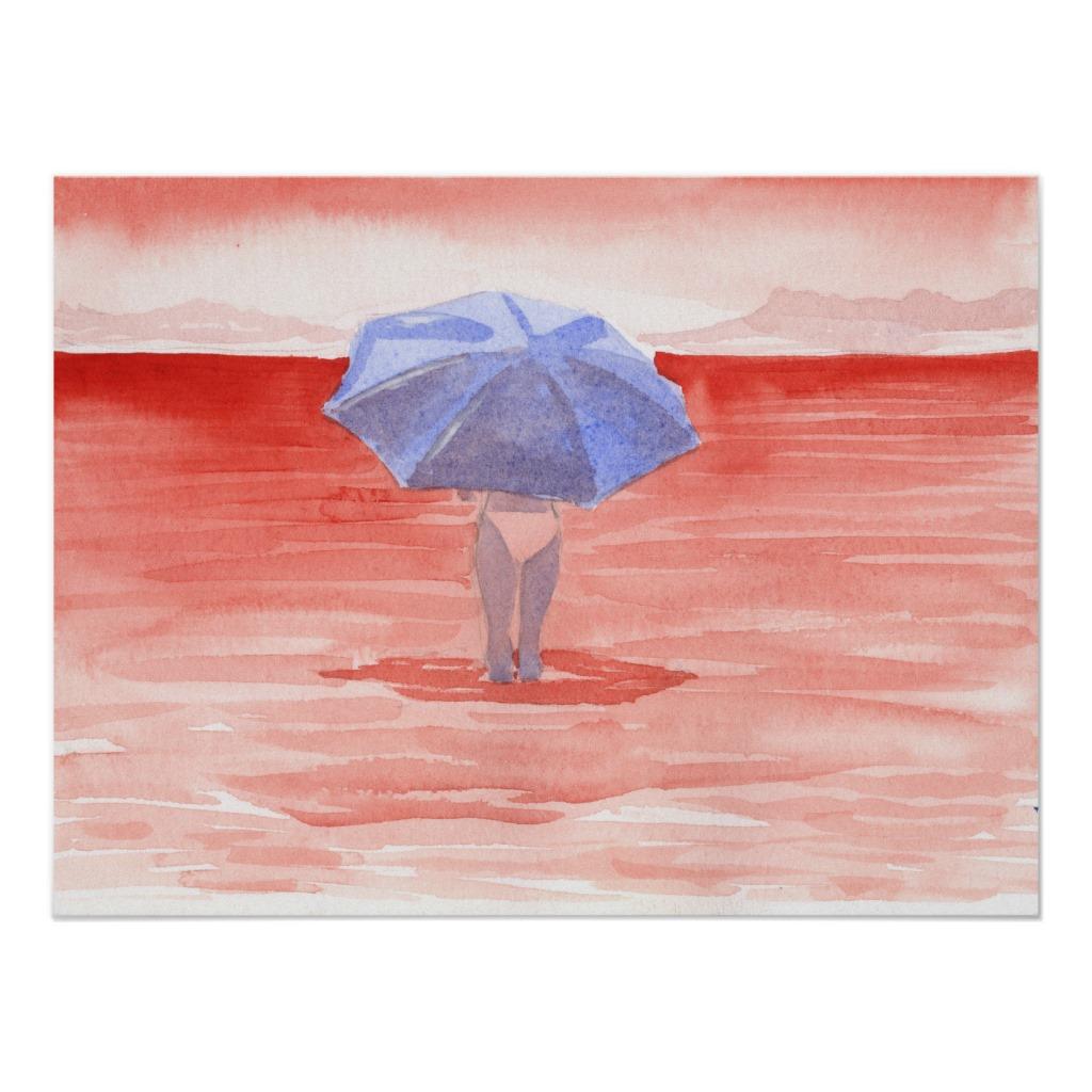 Foto Paraguas del Mar Rojo Impresiones